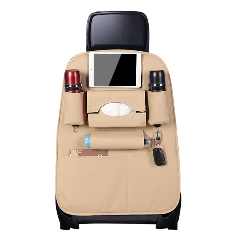 Δερμάτινος κρεμαστός οργανωτής για το πίσω κάθισμα αυτοκινήτου – αδιάβροχος, με μεγάλη χωρητικότητα, δυνατότητα εκτύπωσης λογότυπου