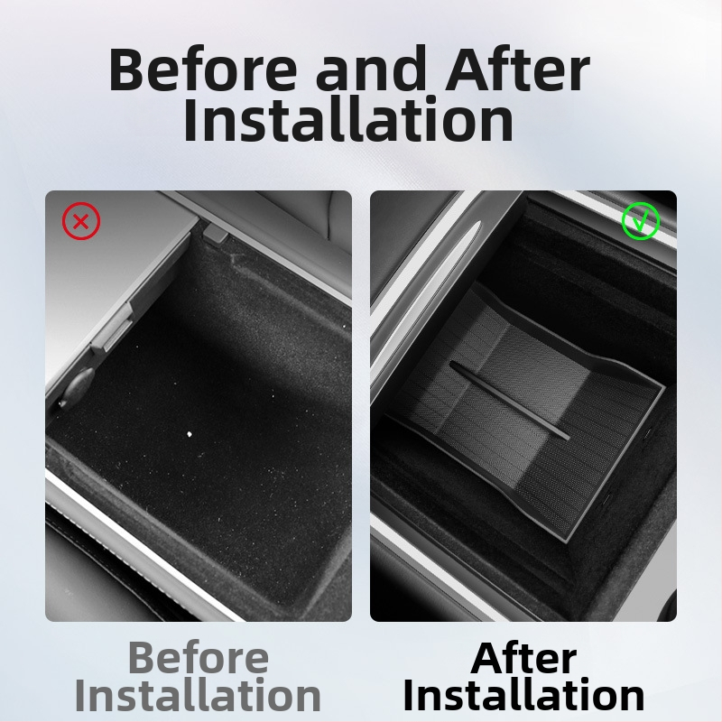 Tesla Model 3/Y központi konzol tárolómatrac és kartámasz párna, csúszásmentes, ABS, Guangdong eredet