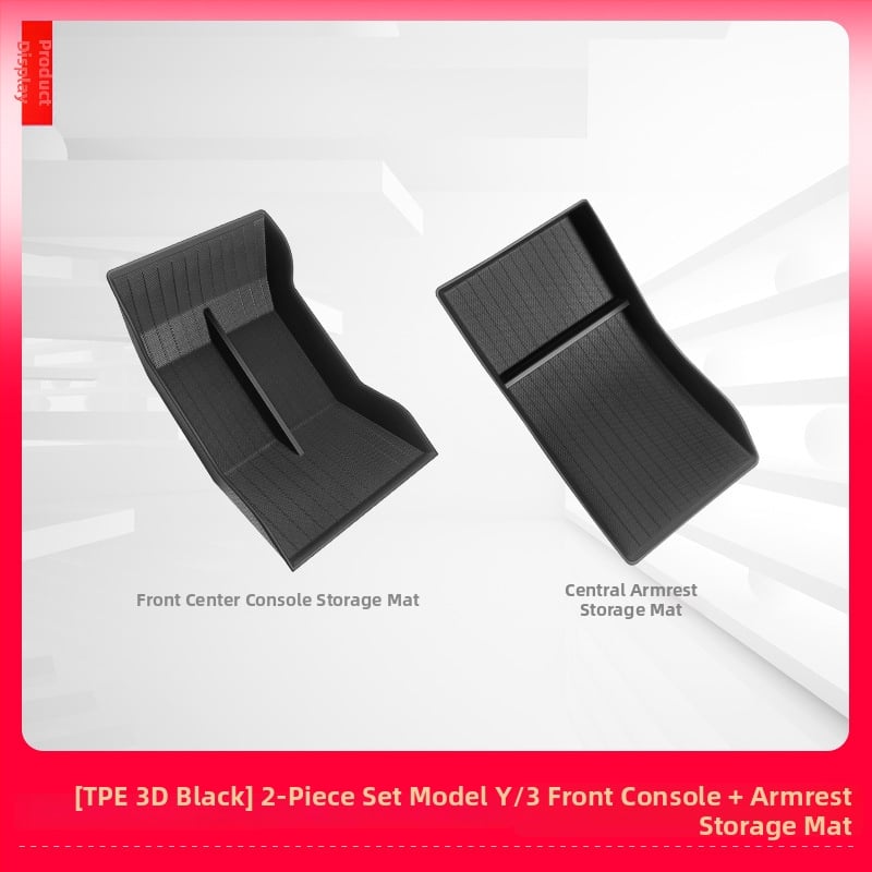 Tesla Model 3/Y központi konzol tárolómatrac és kartámasz párna, csúszásmentes, ABS, Guangdong eredet