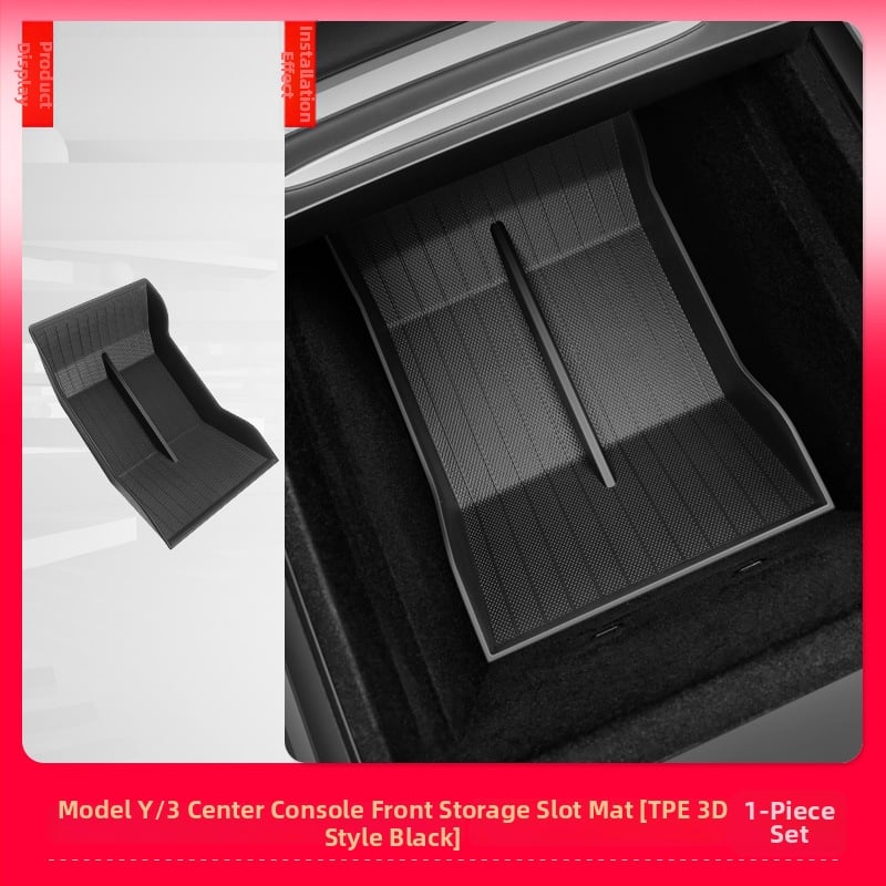 Tesla Model 3/Y központi konzol tárolómatrac és kartámasz párna, csúszásmentes, ABS, Guangdong eredet