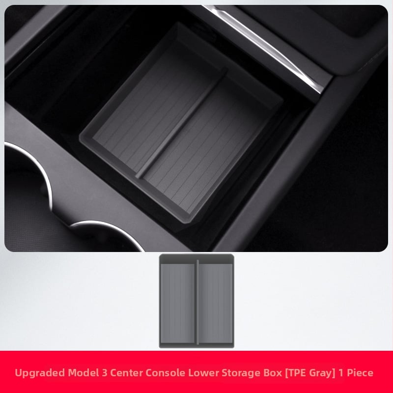 Tesla Model 3/Y központi konzol tárolómatrac és kartámasz párna, csúszásmentes, ABS, Guangdong eredet