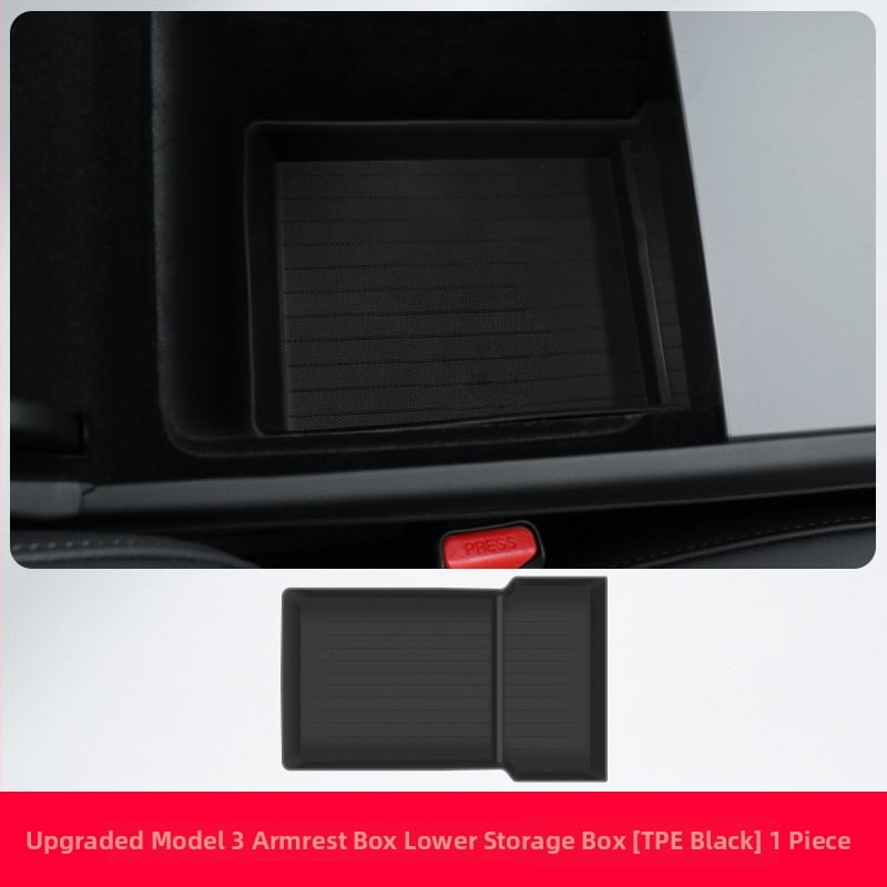 Tesla Model 3/Y központi konzol tárolómatrac és kartámasz párna, csúszásmentes, ABS, Guangdong eredet