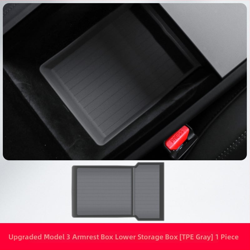 Tesla Model 3/Y központi konzol tárolómatrac és kartámasz párna, csúszásmentes, ABS, Guangdong eredet