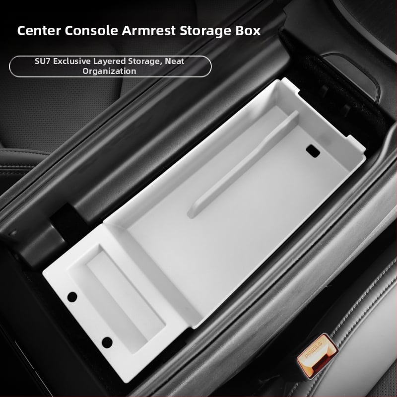 Σιλικονούχο σετ εσωτερικού χώρου για το Xiaomi SU7: θήκη ποτηριού, κεντρική θήκη αποθήκευσης και σιλικονούς πάτος αποθήκευσης — Kunasi, Guangzhou