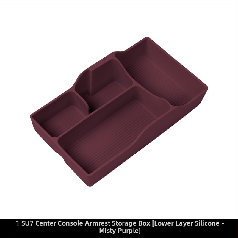 Σιλικονούχο σετ εσωτερικού χώρου για το Xiaomi SU7: θήκη ποτηριού, κεντρική θήκη αποθήκευσης και σιλικονούς πάτος αποθήκευσης — Kunasi, Guangzhou