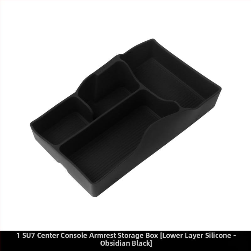 Σιλικονούχο σετ εσωτερικού χώρου για το Xiaomi SU7: θήκη ποτηριού, κεντρική θήκη αποθήκευσης και σιλικονούς πάτος αποθήκευσης — Kunasi, Guangzhou