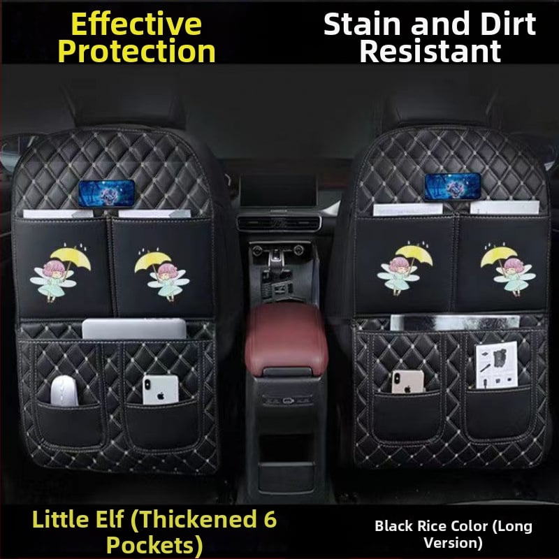 Защитна подложка за задната седалка в автомобил — PU материал, против удар от крак, защита от износ и замърсяване, одобрена частна марка