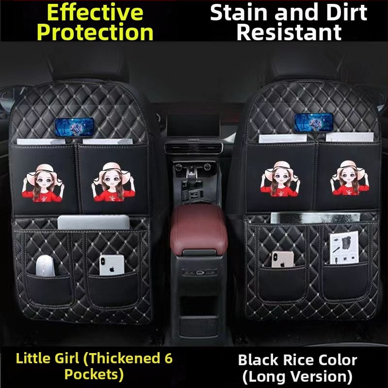 Защитна подложка за задната седалка в автомобил — PU материал, против удар от крак, защита от износ и замърсяване, одобрена частна марка