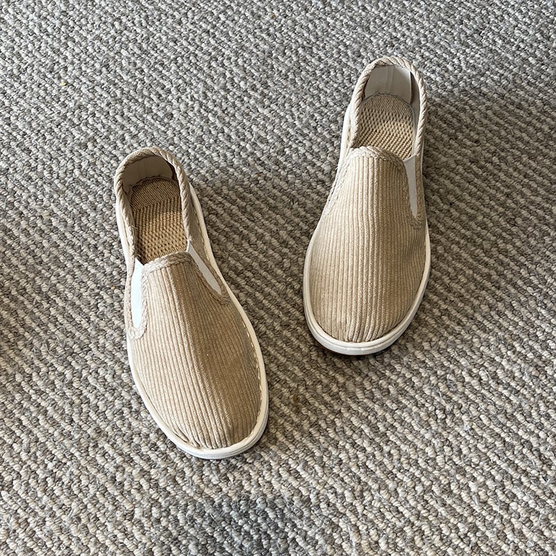 Unisex kasdieniai laisvalaikio batai su apvalia nosimi, nubuko viršus, kanapių įdėklas, guminė padas