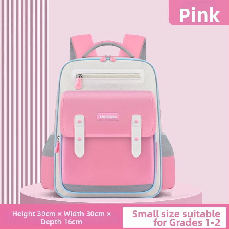 Korėjiečių stiliaus vaikų mokyklinė kuprinė 1–6 klasei, unisex, nailonas, kvėpuojanti, ultra lengva, stuburo apsauga, oro pagalvės pečių dirželiai