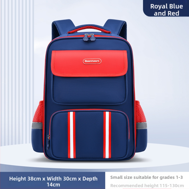 Korėjiečių stiliaus vaikų mokyklinė kuprinė 1–6 klasei, unisex, nailonas, kvėpuojanti, ultra lengva, stuburo apsauga, oro pagalvės pečių dirželiai