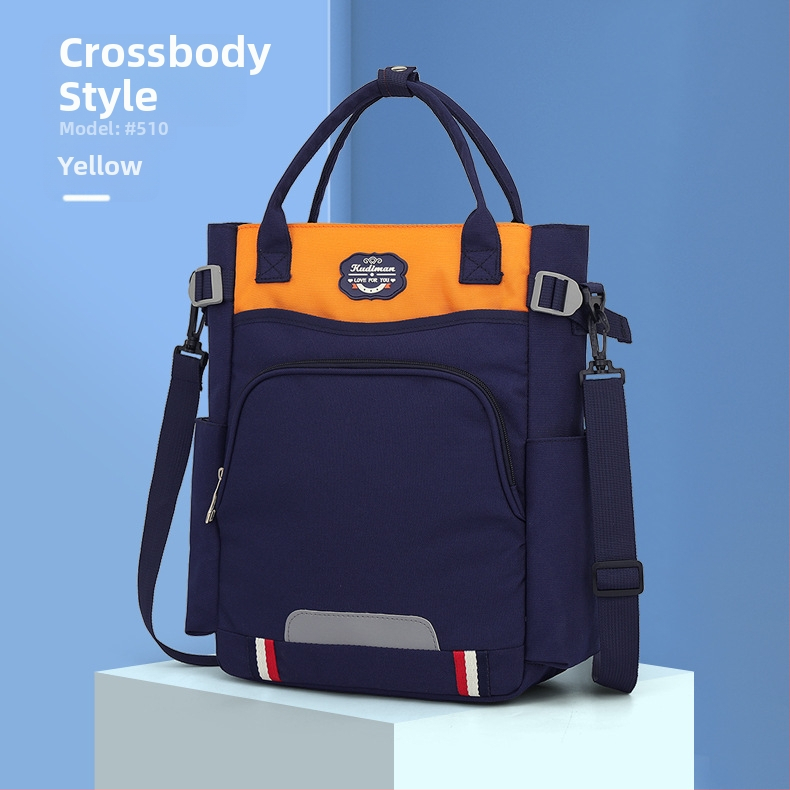 Unisex pratybų maišelis pradinėms mokykloms — Oxford audinys, kvėpuojantis, apkrovos mažinimas, poliesterio vidinis pamušalas, modelis 5100