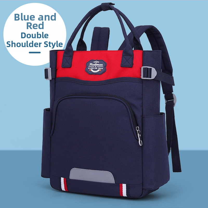 Unisex pratybų maišelis pradinėms mokykloms — Oxford audinys, kvėpuojantis, apkrovos mažinimas, poliesterio vidinis pamušalas, modelis 5100