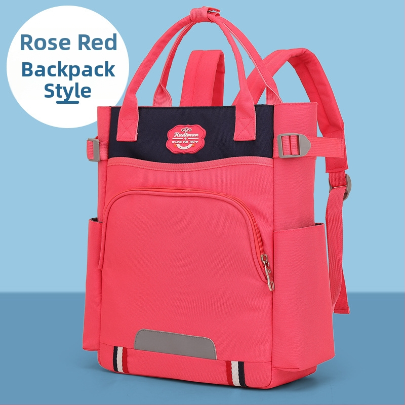 Unisex pratybų maišelis pradinėms mokykloms — Oxford audinys, kvėpuojantis, apkrovos mažinimas, poliesterio vidinis pamušalas, modelis 5100