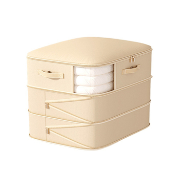 Sac de depozitare pentru pături, capacitate mare, țesătură twill, formă cubică, model SND1101