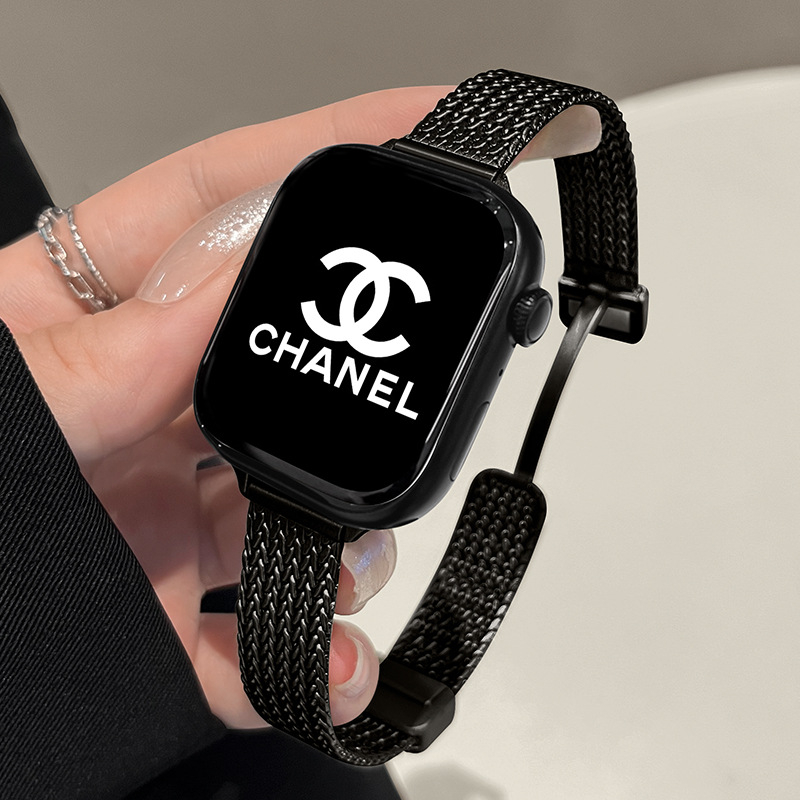 Brăţară de ceas din metal magnetică pentru Apple Watch – Design stilat, în formă de spic de grâu, pentru femei