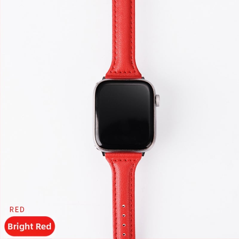 Apple Watch S10 ремък от изкуствена кожа — ретро дизайн, лято 2025, елегантен минималистичен бизнес стил за ежедневна употреба