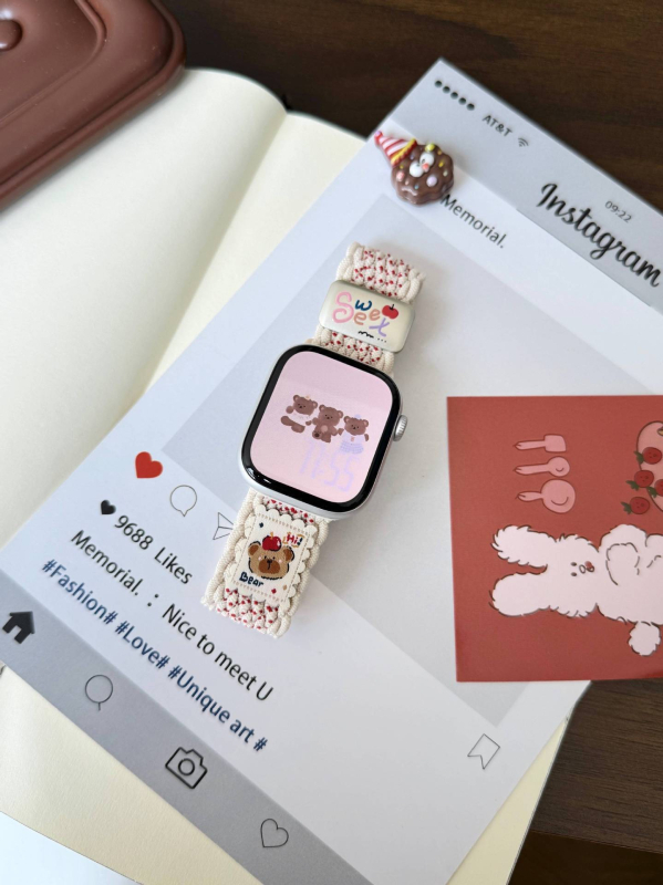 Najlonska pletena narukvica za sat s magnetnom kopčom, kompatibilna s Apple Watch 56789S10