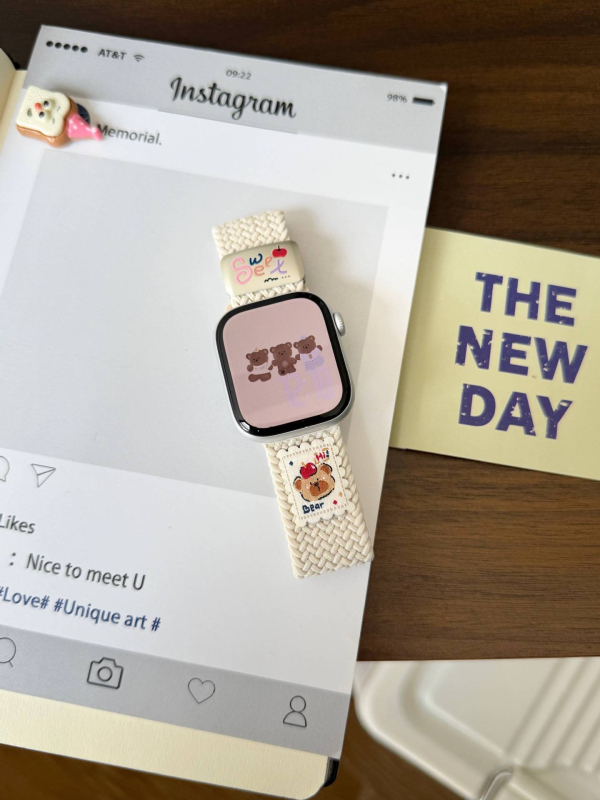 Najlonska pletena narukvica za sat s magnetnom kopčom, kompatibilna s Apple Watch 56789S10