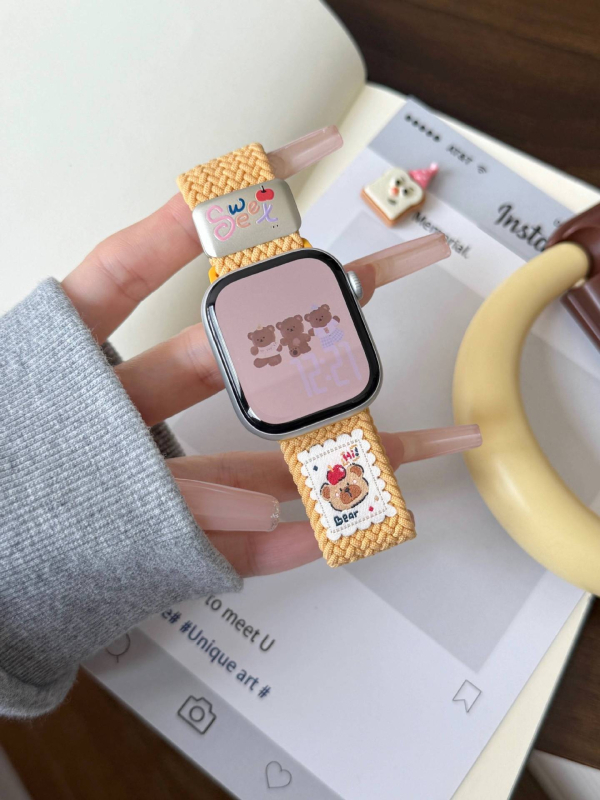 Najlonska pletena narukvica za sat s magnetnom kopčom, kompatibilna s Apple Watch 56789S10