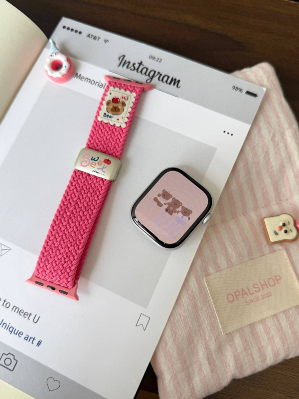 Najlonska pletena narukvica za sat s magnetnom kopčom, kompatibilna s Apple Watch 56789S10