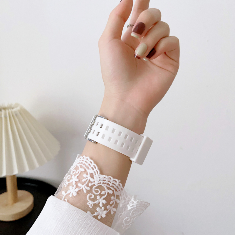 Brățară Apple Watch din TPU silicon, cu cataramă, compatibilă cu Ultra și Seriile 1–11