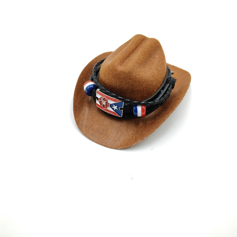 Pălărie cowboy pentru animale de companie cu model desen animat, poliester, țesătură grea plată, prelucrare mecanizată, potrivită pentru toate anotimpurile, pălărie pentru petrecere de ziua de naștere