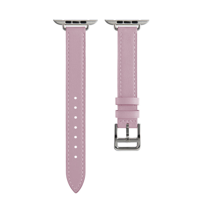 Brățară din piele naturală pentru Apple Watch, cataramă metalică, stil simplu, marcă Neutral