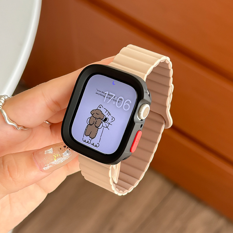 Magnetsko silikon zaštitno kućište za remen Apple Watch S9, S876543 Gen SE, ženski ljetni remen