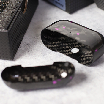 Aizsargkaste AirPods Pro 2. paaudzei un AirPods 3, ciets korpuss, oglekļa šķiedras kalums, rokdarbu pērles, pielāgošana pieejama