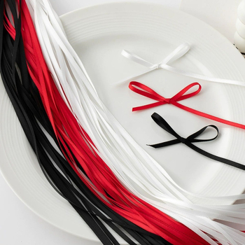 Unique kétoldalas hajdísz szalag poliészter bársonyból DIY használatra