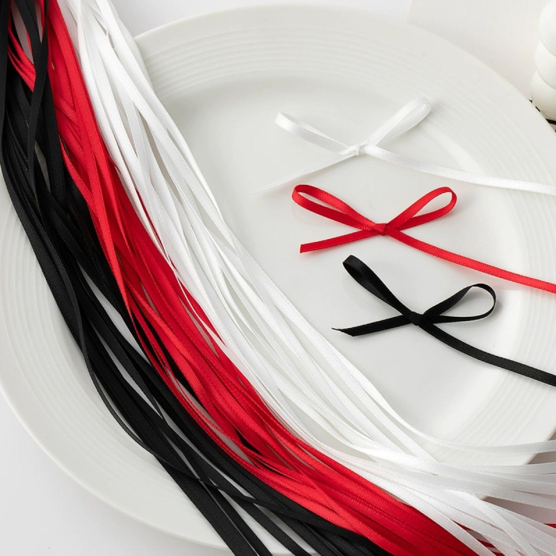 Unique kétoldalas hajdísz szalag poliészter bársonyból DIY használatra