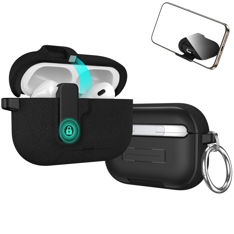 God of War AirPods Pro 3 aizsargapvalks – matēts pārklājums; Materiāli: sintētiskā āda, samts, PC; Visaptverošs dizains; Pielāgošana pieejama