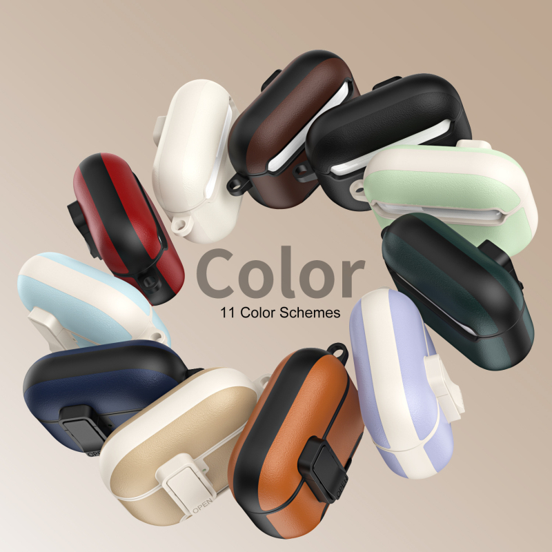 AirPods TPU púzdro s magnetickým zámkom a stojanom, kompatibilné s modelom 3283093