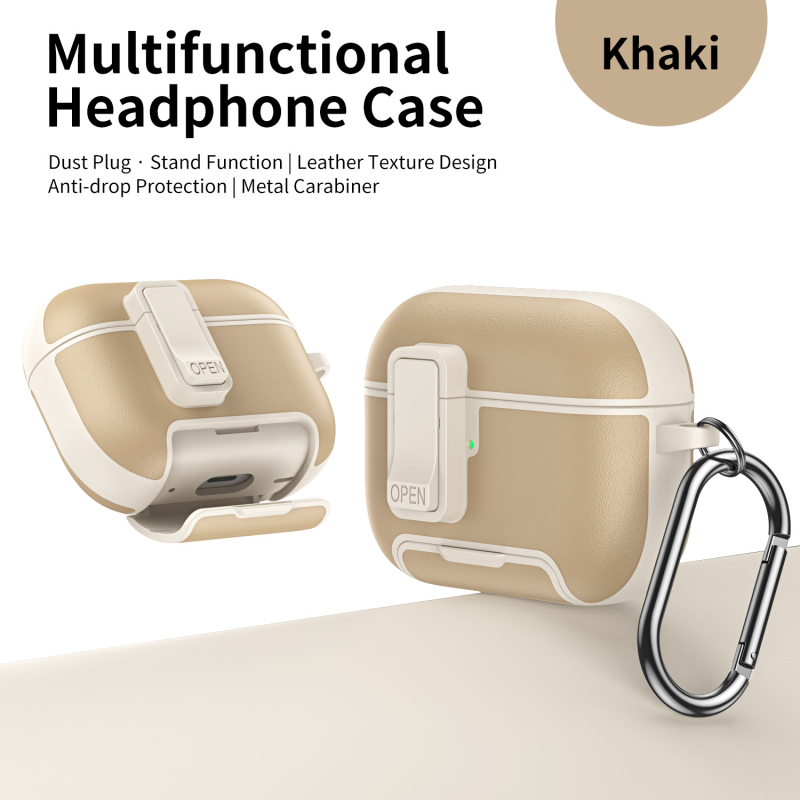 AirPods TPU púzdro s magnetickým zámkom a stojanom, kompatibilné s modelom 3283093