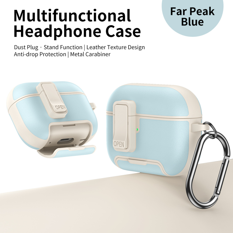 AirPods TPU púzdro s magnetickým zámkom a stojanom, kompatibilné s modelom 3283093