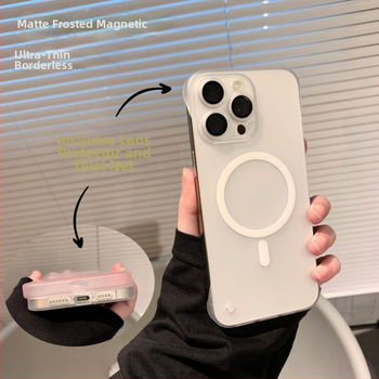 Ke xinf матов безрамков магнитен калъф за iPhone 12–14 серия, PC материал – удароустойчив, антиотпечатъци