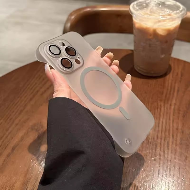 Ke xinf матов безрамков магнитен калъф за iPhone 12–14 серия, PC материал – удароустойчив, антиотпечатъци