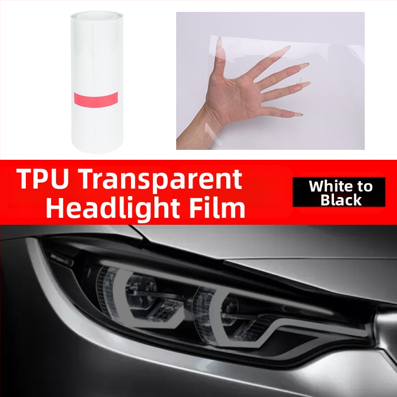 Runze guanglong TPU auto lukturu krāsu maiņas filma ar gaismas kontroli, pašatjaunojošs, skrāpējumu aizsardzība priekšējām un aizmugurējām luktām