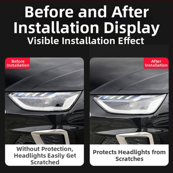 Audi lukturu aizsargfilms, hidrogel membrāna, viengabala veidojums, izturīgs pret skrāpējumiem un nolietojumu, priekšējiem un aizmugurējiem lukturiem.