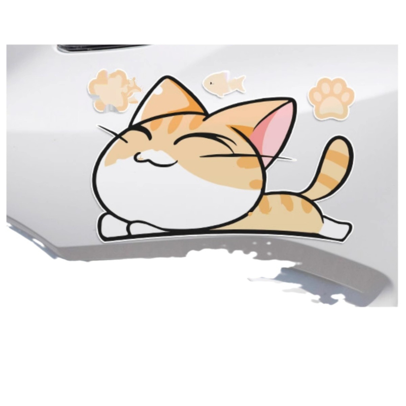 Set autocolant auto pentru aripi și barele față/spate, adeziv, personalizabil, model desen animat