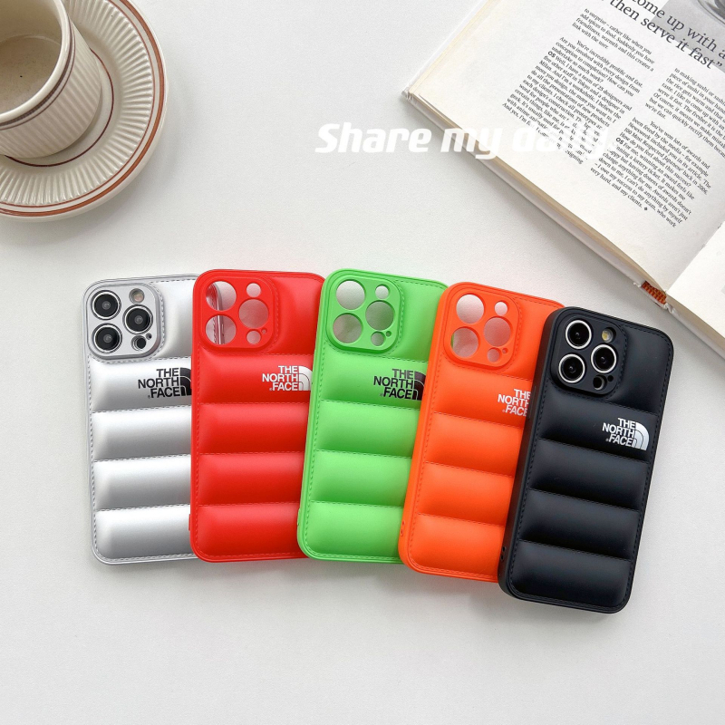 Калъф за iPhone с TPU обвивка, стил пухено яке, удароустойчив, разсейване на топлината, антиотпечатъци, износоустойчив