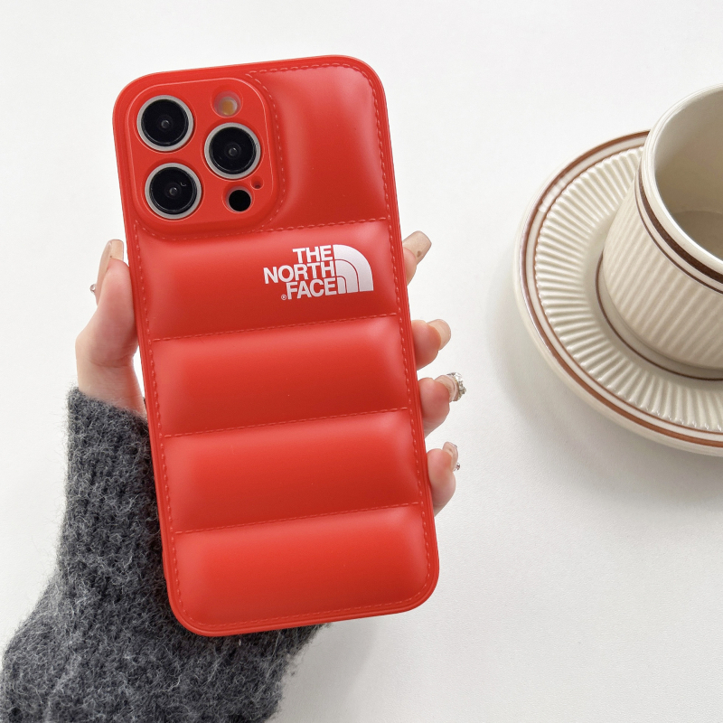 Калъф за iPhone с TPU обвивка, стил пухено яке, удароустойчив, разсейване на топлината, антиотпечатъци, износоустойчив