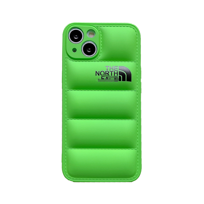 Калъф за iPhone с TPU обвивка, стил пухено яке, удароустойчив, разсейване на топлината, антиотпечатъци, износоустойчив