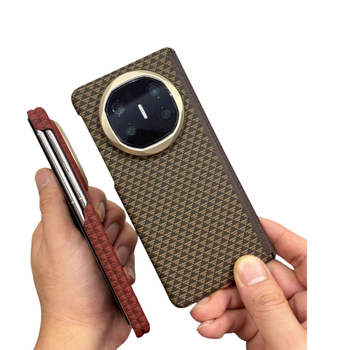 Carcasă de protecție pentru Huawei Mate X5, cu atașare magnetică, textură Kevlar, seria X6, balama cu axă centrală dublă, din PC ultra-subțire