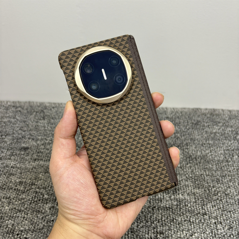 Carcasă de protecție pentru Huawei Mate X5, cu atașare magnetică, textură Kevlar, seria X6, balama cu axă centrală dublă, din PC ultra-subțire