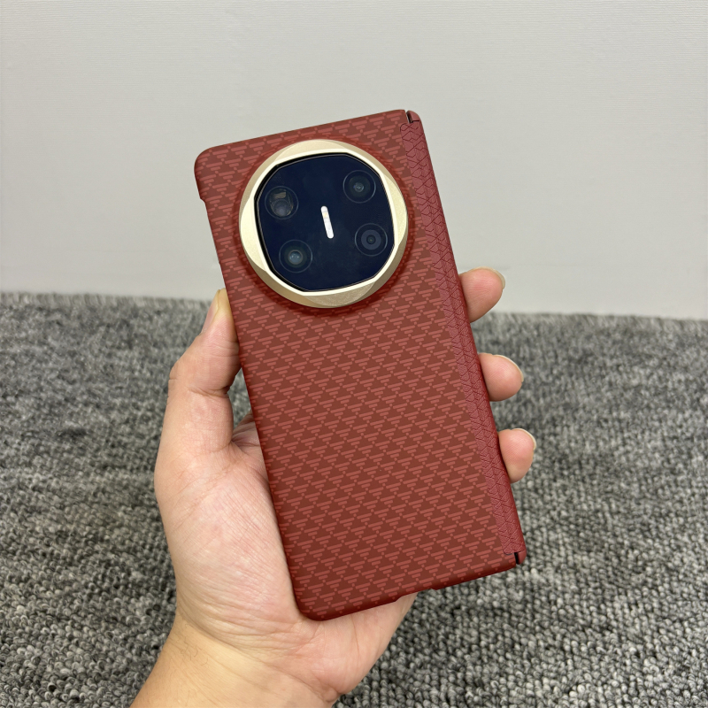 Carcasă de protecție pentru Huawei Mate X5, cu atașare magnetică, textură Kevlar, seria X6, balama cu axă centrală dublă, din PC ultra-subțire