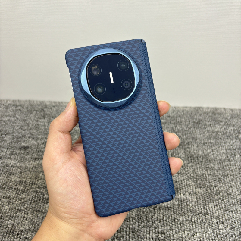 Carcasă de protecție pentru Huawei Mate X5, cu atașare magnetică, textură Kevlar, seria X6, balama cu axă centrală dublă, din PC ultra-subțire