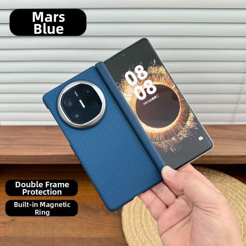 Kryt pre Huawei Mate X5 s magnetickým uchytením, Kevlar vzorom, X6 zbierka, dvojitá stredová pánt, ultra tenké PC ochranné puzdro