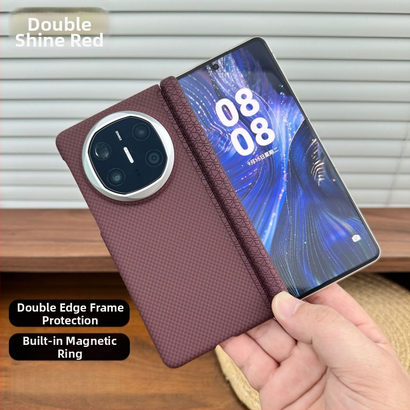 Kryt pre Huawei Mate X5 s magnetickým uchytením, Kevlar vzorom, X6 zbierka, dvojitá stredová pánt, ultra tenké PC ochranné puzdro